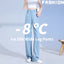 New Summer Thin Soft Women's Jeans Natural Lyocell Fabric Baggy Wide Leg Denim Pants Streetwear Loose Casual Female Clothing