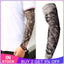 Ice Silk Sleeves Men Sun Shade Elastic Quick-drying Sweat-absorbent Arm Sleeves Cycling Driving Cooling Tattoo Printed Sleeves