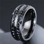 ZORCVENS New Fashion Gold Silver Color Stainless Steel Cubic Zirconia Finger Ring Fashion Jewelry Zircon Wedding Ring for Men