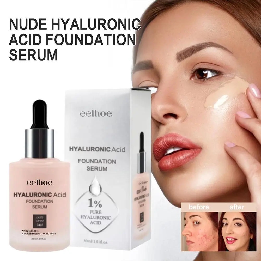 Face Liquid Foundation Full Concealer Makeup Waterproof Base Brightening Whitening Cover Dark Circles Matte Foundation Cosmetics
