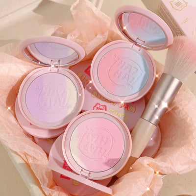 6 Colors Gradient Blush Palette Face Blushes Makeup Blush Blue Purple Waterproof Lasting Face Rouge Powder Natural Peach Blusher