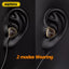 Remax HiFi Earphones Wired In-Ear With Mic Volume Control TypeC 3.5m HD Sound Headphone Sports Noise Cancelling Headset Audioph