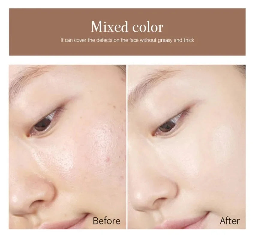 Colorful Facial Concealer Moisturizing Skin Concealer Cream Base Foundation Cover Dark Circle Facial Maquiagem Women 2023