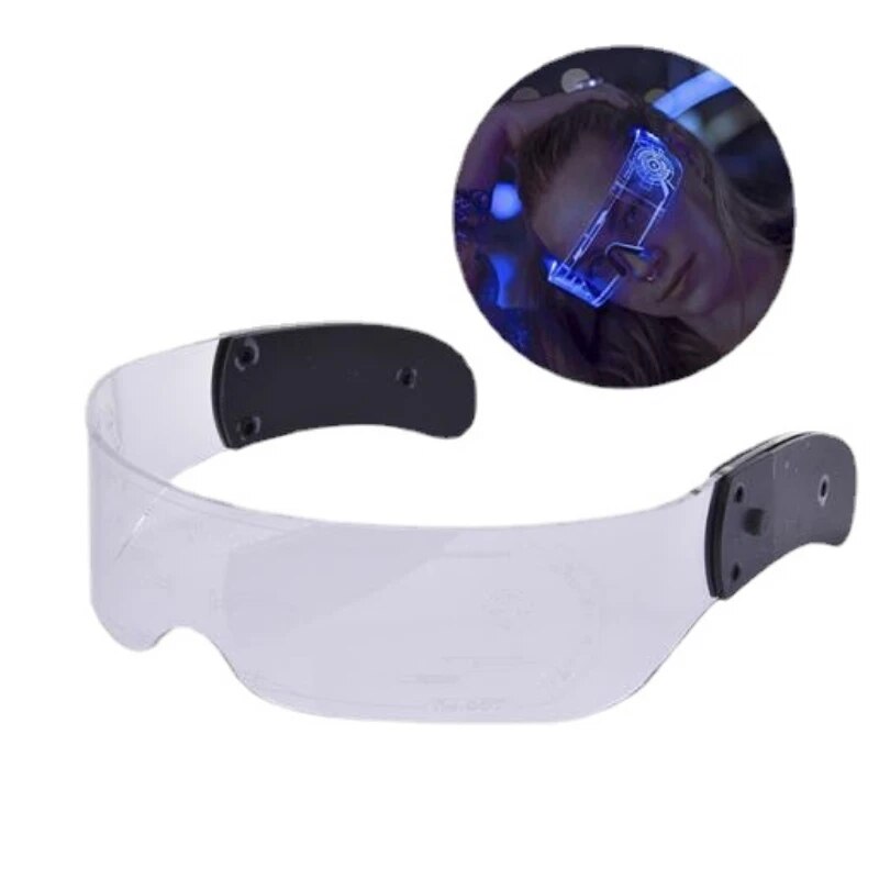 7 Color Decorative Grow Glasses Colorful Luminous Goggles LED Light Up Eyeglasses for Bar KTV Halloween Christmas Birthday Party