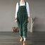 Winter Corduroy Jumpsuit Women Casual Wide Leg Overalls Solid Loose Sleeveless Wide Leg Jumpsuit Plus Size 5XL