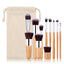 11 PCS Bamboo Makeup brushes kit Free shipping Make-up for women Korean Cosmetics cheap Blusher professional complete set