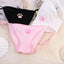 Sexy Bandaged G-string Panties T-back Women Low-waisted Pantie Thongs Cat Paw Solid Color Cotton Thong Women Intimate Underwear