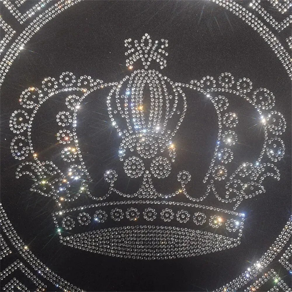 Shiny crown fashion large cloth paste hot diamond Sequin DIY clothes T-shirt decorative patch clothing accessories