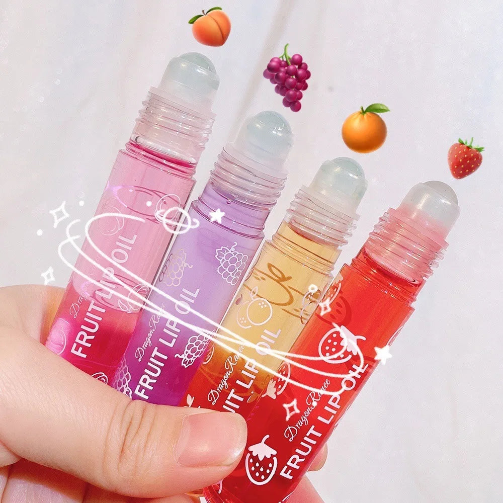 1PC Transparent Lip Gloss Clear Oil New Lip Glaze Velvet Matte Air Sexy Cute Fruit Lip Balm Liquid Moisturizing Plumper