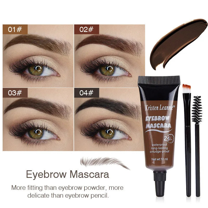 Professional Eyebrow Enhancers Cream Women Natural Liquid Dyeing Eyebrow Set Brow Tattoo Pigments Lasting Waterproof Eyebrow Gel