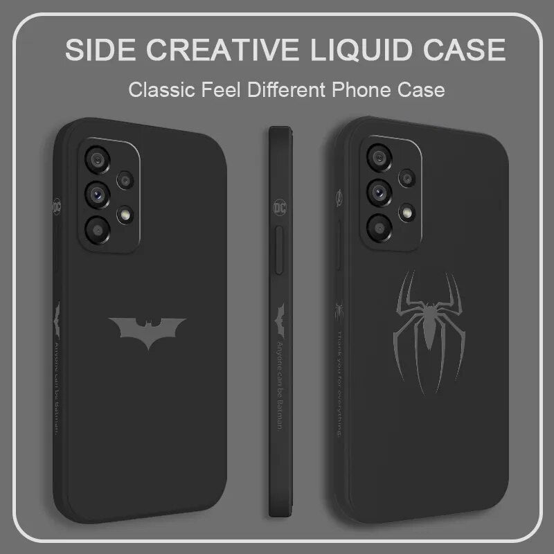 Spider Bats Phone Case For Samsung A54 A34 A24 A14 A73 A53 A33 A23 A13 A03S A04 A04S A72 A52 A52S A32 A22 A12 A71 A51 4G 5G