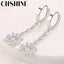 CHSHINE 925 Sterling Silver Hexagram AAAAA Zircon Earrings For Women Wedding Party Gift Fashion Jewelry