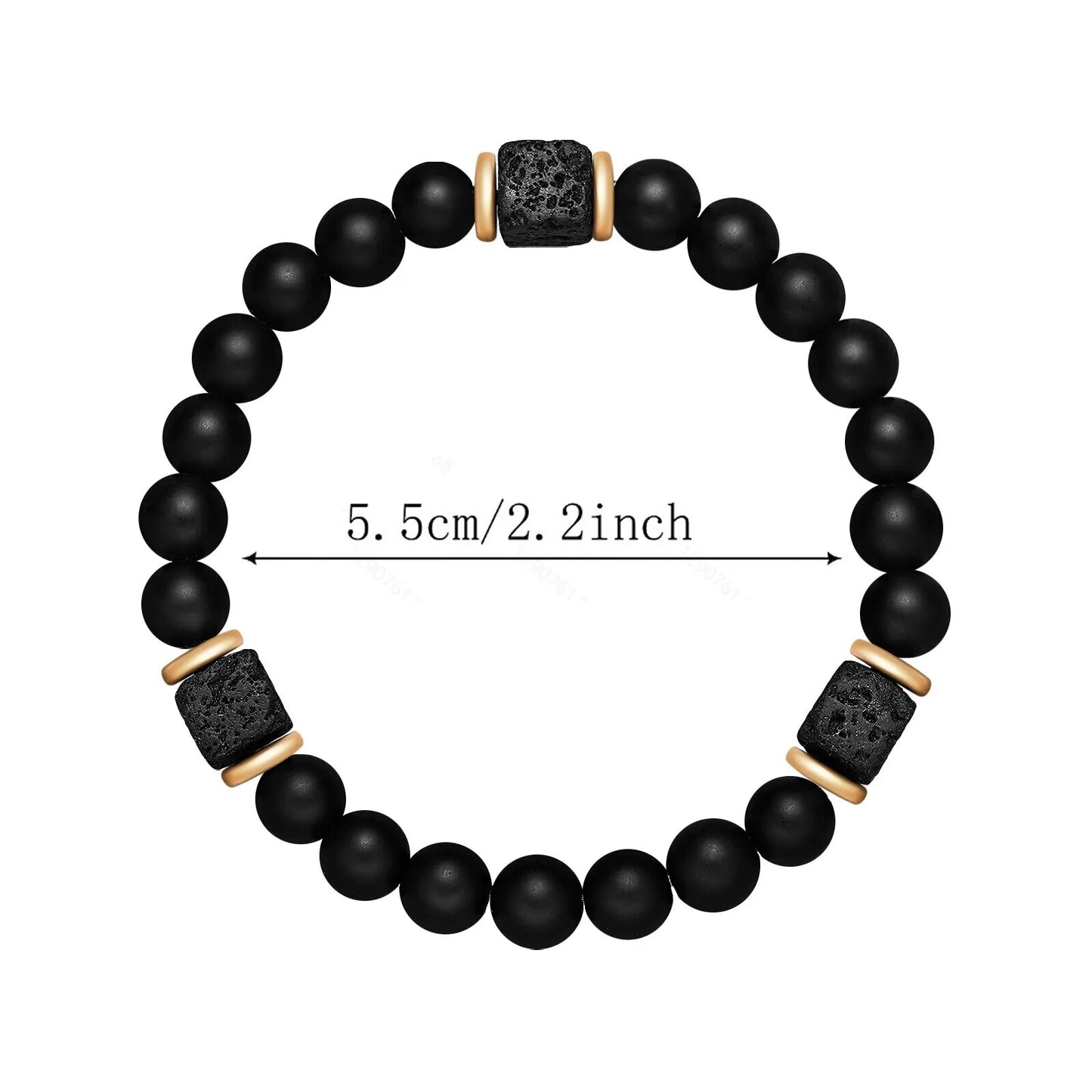 1pc New Magnetic Bracelets Men Nature Stone Bead Couple Bracelets for Women Health Care Help Weight Loss Jewelry2 Colors