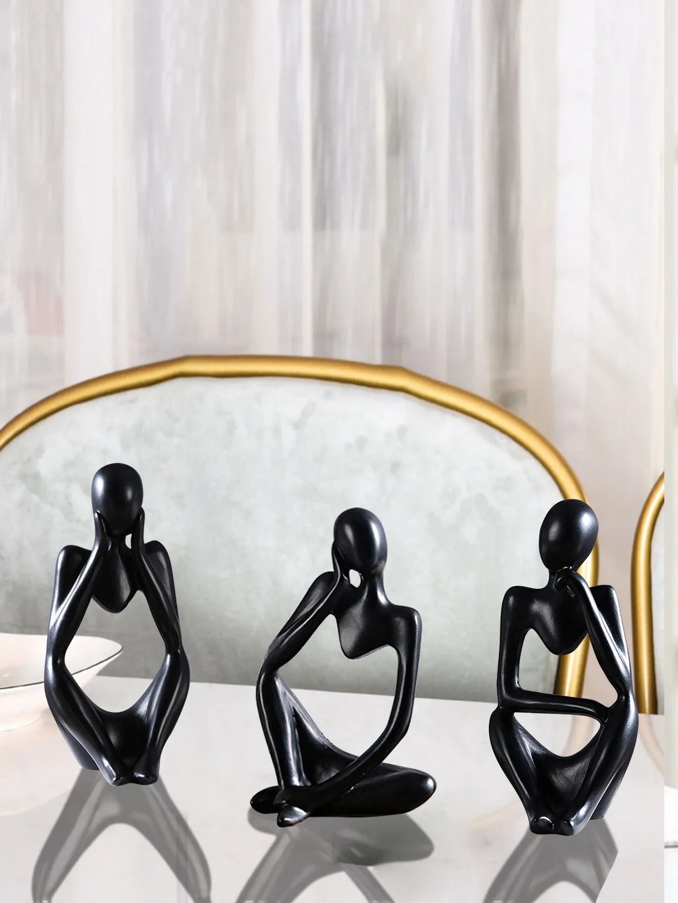 Nordic Light Luxury Style Abstract Figure Home Decoration