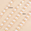 Gold Color Plated Stainless Steel Oval Pearl Bracelet Handmade Bead Chain Bracelet Waterproof For Women Fashion Jewelry