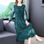 2024New Summer Mesh Floral Embroidery O-neck Flare Sleeve Dress Women Big Swing Patchwork Pleated Dresses Plus Size 4xl