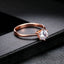 ZHOUYANG Wedding Rings For Women Classic Forever Perfect Cut 1 Carat Zircon Rose Gold Color 6 Claws Gift Wholesale Jewelry R013