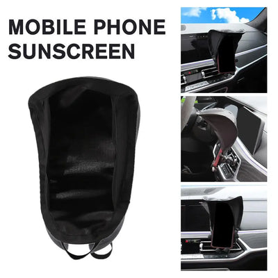 1pc Car Cell Phone Sunscreen Sunshield Phone Umbrella Sun Shade For Motorcycle Bike Car Anti-scald Car Accessories I4A6