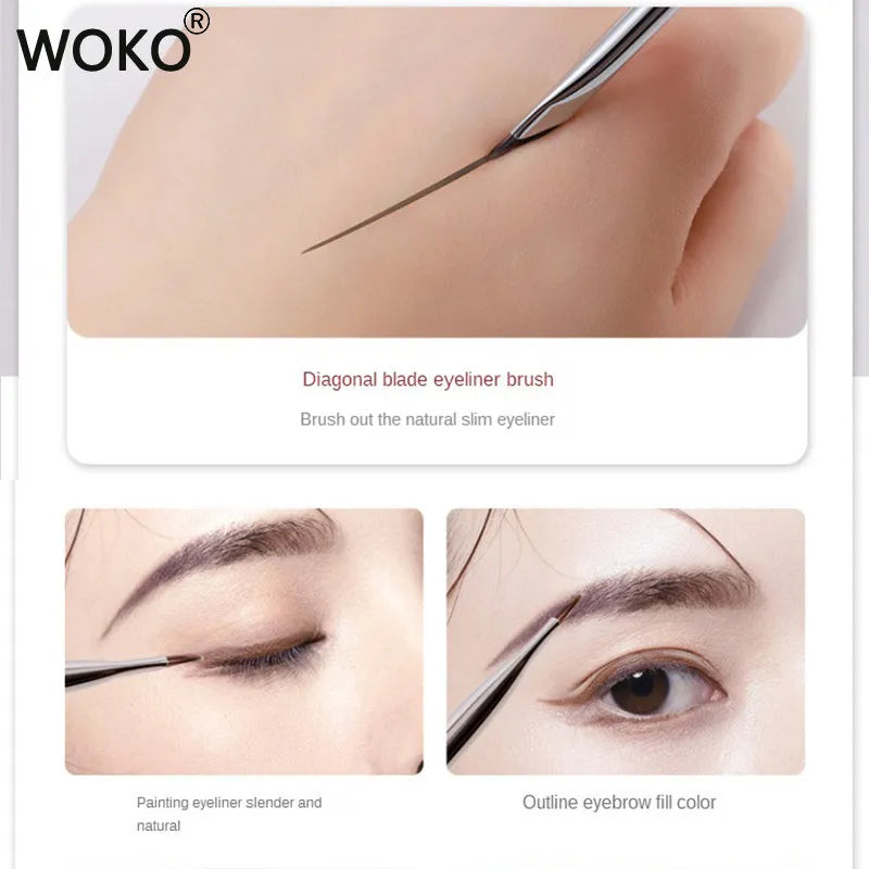 Upgrade Blade Eyeliner Brush Ultra Thin Fine Angle Flat Eyebrow Brush Under The Eyes Place Makeup Brush Precise Detail Brush