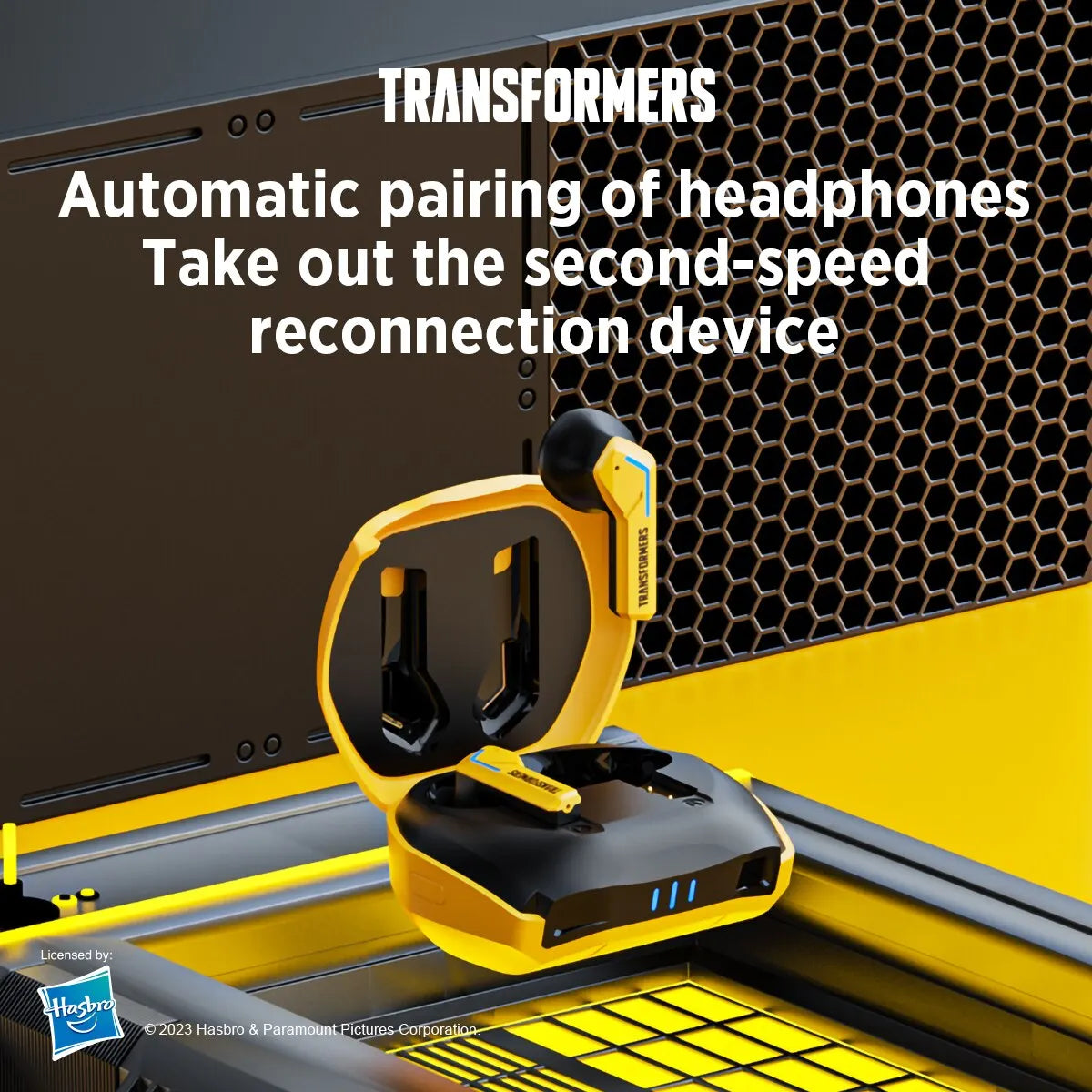 Transformers TF-T06 Wireless Gaming Earphones TWS Bluetooth 5.3 Headset HIFI Stereo Earbuds Low Latency Noise Reduction Headset