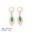 Light Luxury Green Zircon Earring Female Fashion Atmosphere Crystal Leaf Earrings Party Anniversary Jewelry Bijoux Gift Hot Sale