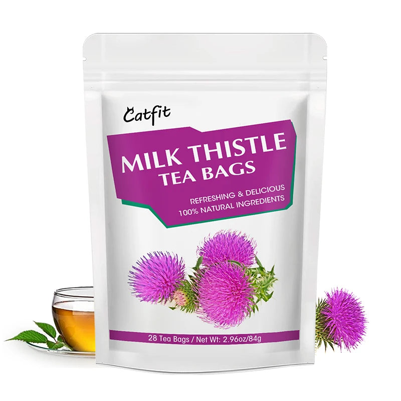 Catfit Natural Herbal Milk thistle tea polyphenols Chrysanthemum Liver Care Item Clearing Away Heat Detoxifying Save alcoholics