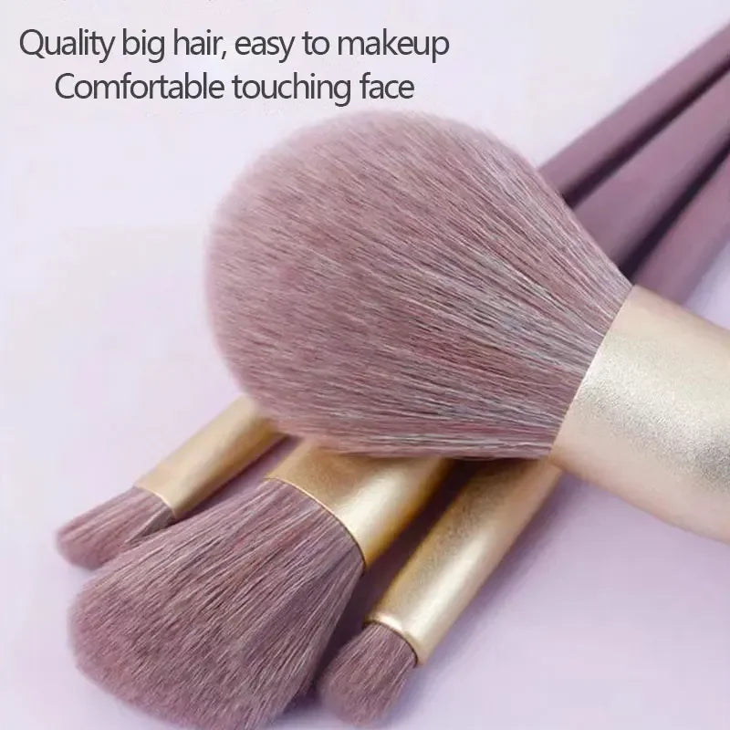 9 PCS Makeup Brush Set Free Shipping Soft big hair Eyeshadow Foundation Concealer Contour brush Women Cosmetic make up kits