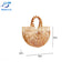 Semicircle Bamboo Woven Handbag Summer Luxury Handbag for Women Pearl Handle Design Hollow Out Beach Bag Woven Straw Bag 2022