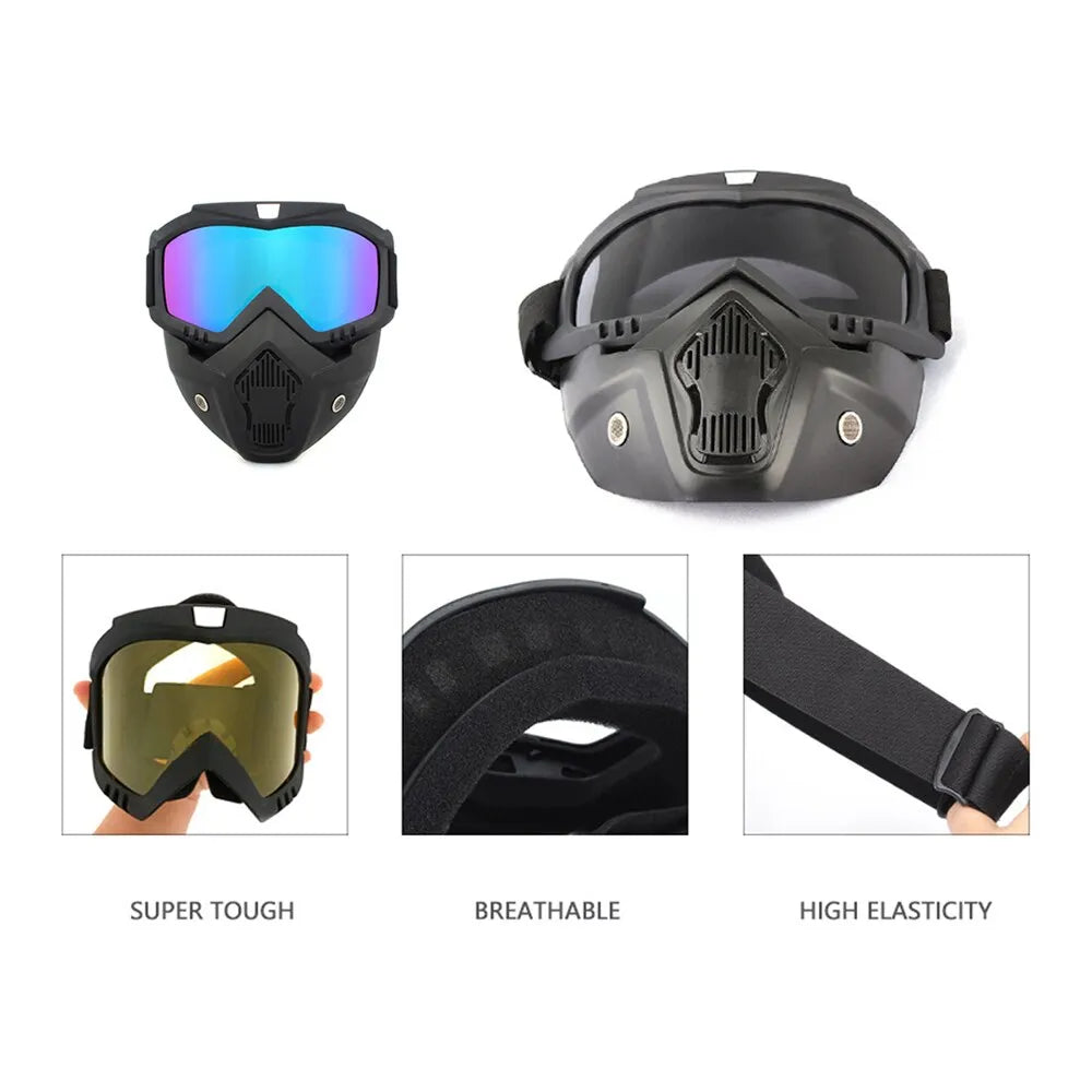 Windproof Mask Goggle HD Motorcycle Outdoor Sport Glasses Eyewear Riding Motocross Summer UV Protection Sunglasses