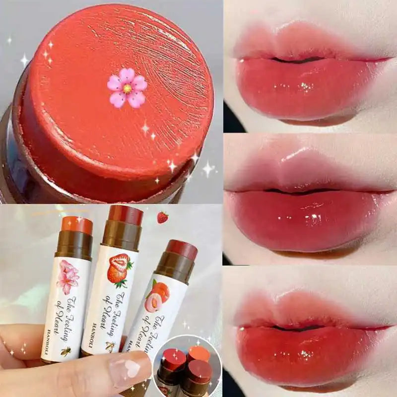 Colored Lip Balm Moisturizing Lip Tint Long Lasting Lipstick Waterproof Lips Stick Cosmetics Make Up for Women Girls Maquillajes