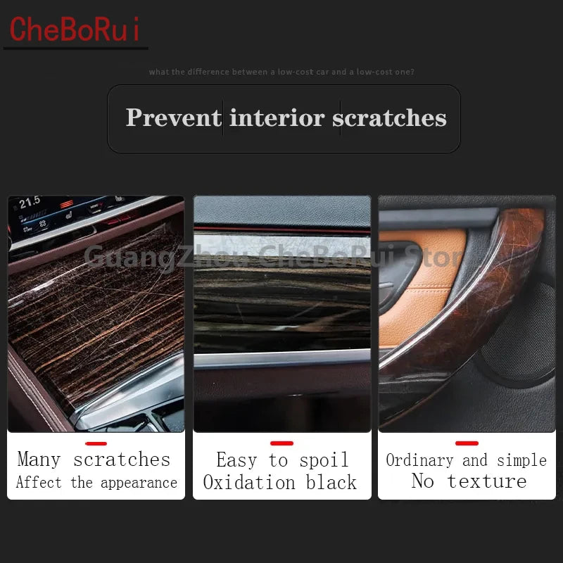 For Toyota LAND CRUISER 2016-2023 Car interior accessories film transparent TPU-PPF console Anti-scratch resist film refit