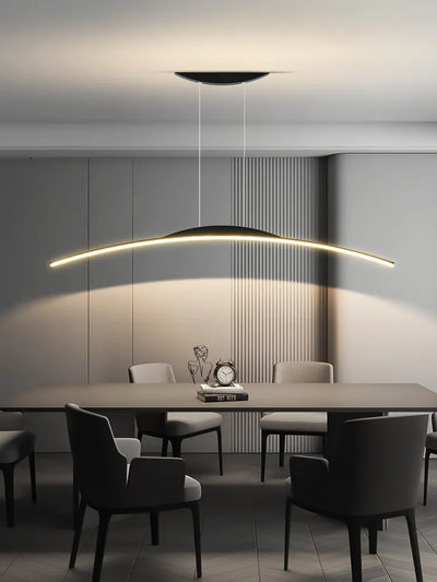 New long LED Chandelier Black/White dining room hanging lights For Kitchen Modern chandelier AC85-265V led Chandelier Lamps