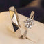 1 Pair Copper Plated Platinum  Couple Ring