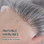 1b 60 Grey Straight Man Toupee V Style Frontal Hairline For Men Human Hair Pieces Ultra Thin Skin PU Men's Capillary Prosthesis