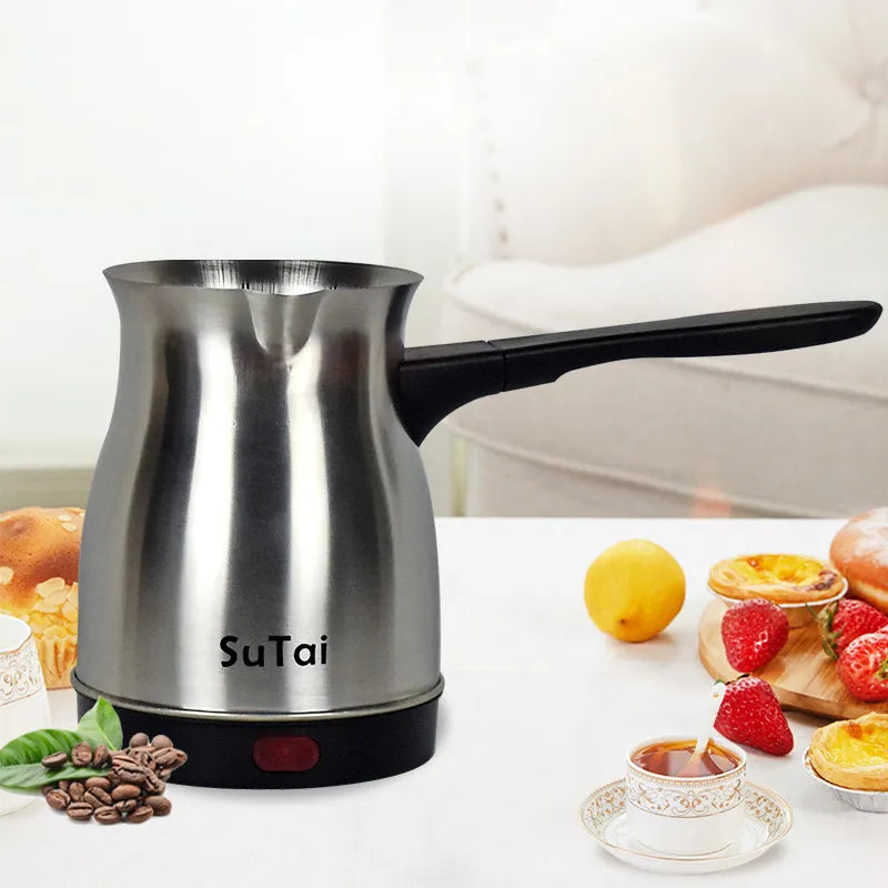 Electric heating Turkish coffee pot thick stainless steel