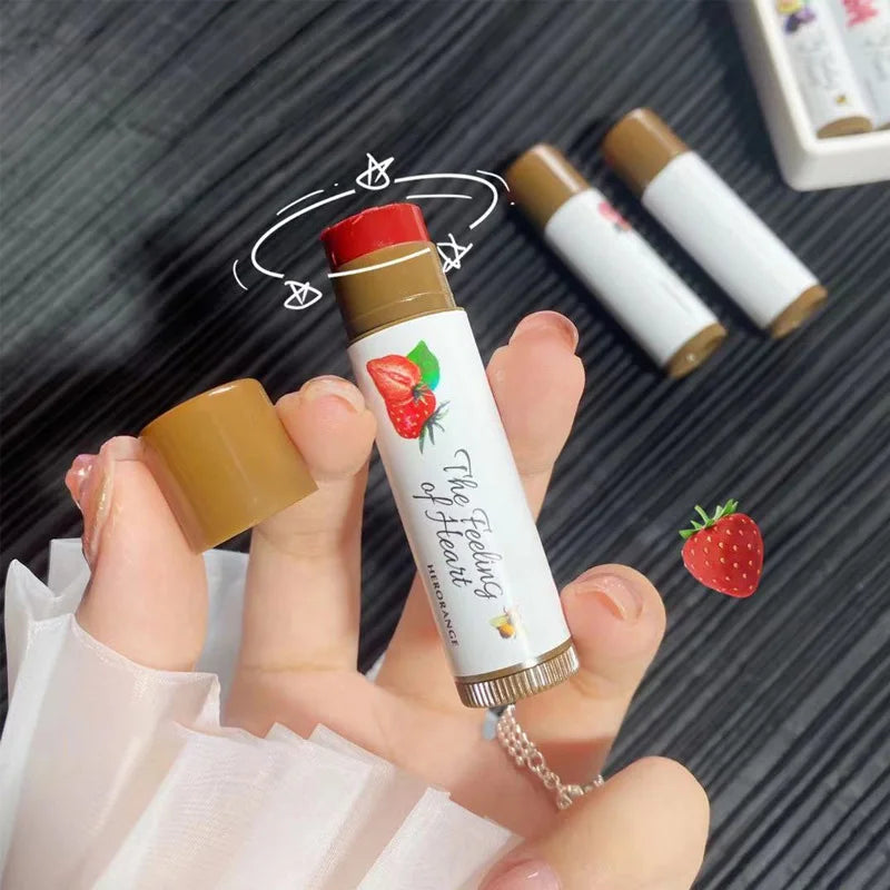 Colored Lip Balm Moisturizing Lip Tint Long Lasting Lipstick Waterproof Lips Stick Cosmetics Make Up for Women Girls Maquillajes