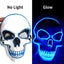 Halloween Horror Skull Mask LED Cold Light Mask LED Halloween Mask Cosplay Mask Halloween Party Decoration Luminous Skull Masks