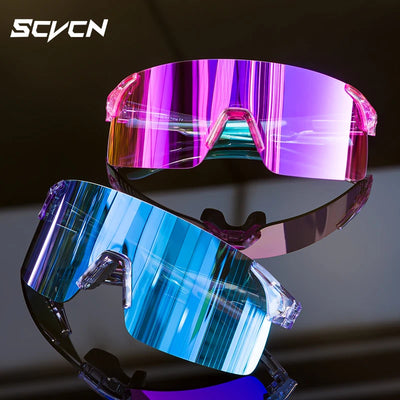 Scvcn-Cycling Sunglasses MTB Photochromic Sports Cycling Glasses Goggles Bicycle Mountain Bike Glasses Men's Women Cycle Eyewear