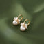 2024 New Elegant Shell Flower Cluster Pearl Ball Dangle Earrings for Women Korean Shiny Zircon Earring Wedding Party Jewelry