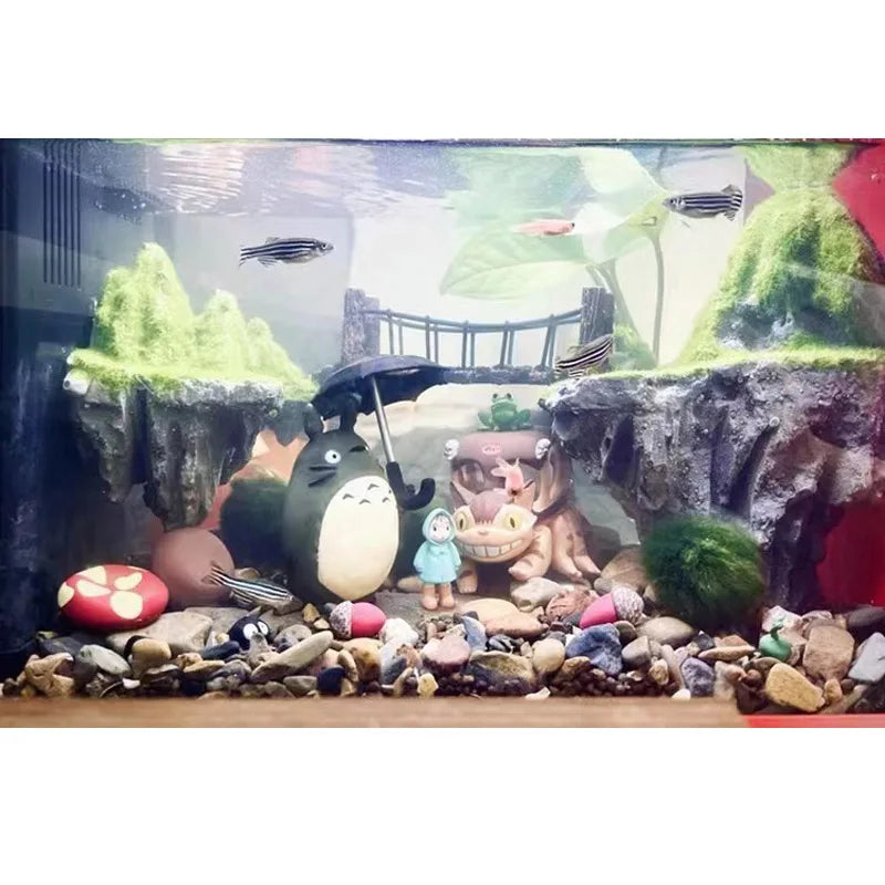 Aquarium decoration fish tank decoration cartoon characters rainy season little girl sponge bobs pineapple aquarium decoration