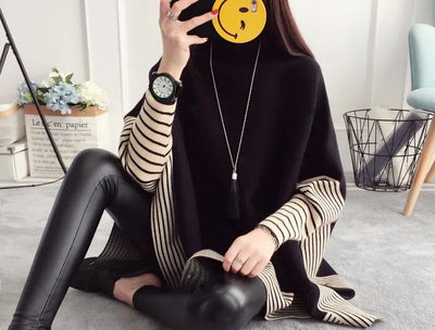 2023 Women Pullover Female Sweater Fashion Autumn Winter Shawl Warm Casual Loose Knitted Tops