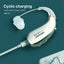 Silver Lightweight Rechargeable Hearing Aid Adjustable Sound Amplifier Portable for Deaf BTE Hearing Aids