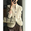 Autumn winter new thickened 100% pure cashmere cardigan women stand neck sweater sweater loose knit base sweater jacket