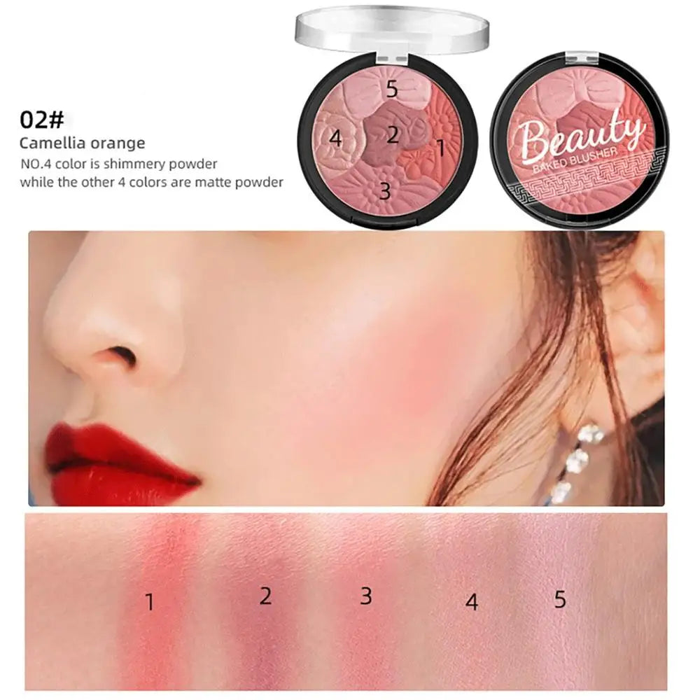 Girl Blush Peach Cream Makeup Blush Palette Cheek Contour Blush Cosmetics Blusher Cream Korean Makeup Rouge Cheek Tint Blush