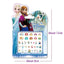 Frozen Princess Elsa Anna Makeup Nail Stickers Toy Snow White Sophia Mickey Minnie Figure Dolls Kids Cartoon Toys for Girls