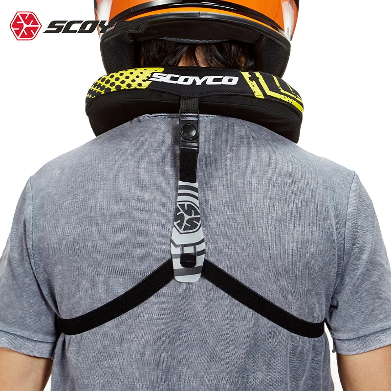 Neck Guard Brace Motorcycle Riding Protection Off-Road Protector Long-Distance Cycling Motocross Brace Protective Motor Gear
