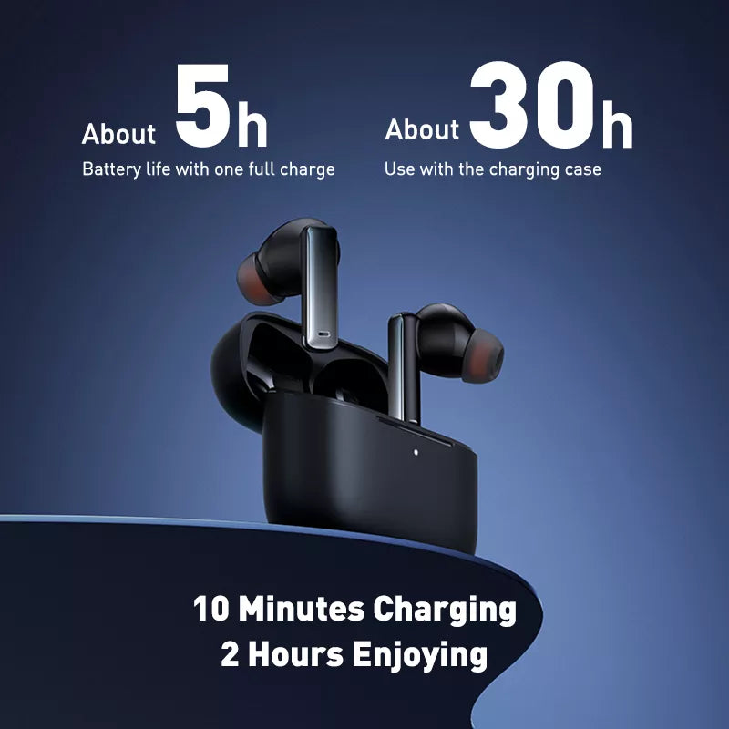 Baseus Bowie M2 True Wireless Earphone 42dB Active Noise Cancellation Bluetooth5.2 Wireless Charging Headphone 4-Mics ENC Earbud