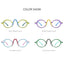 FONEX Titanium Glasses Frame Women 2023 New Retro Fashion Colorful Oval Prescription Eyeglasses Myopia Optical Eyewear F85772