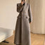 Women's Woolen Long Coat Autumn/Winter New Retro High-end Temperament Waist Length Woolen Jacket Female Office Lady Fashion Coat