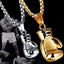 Fashion Punk Jewellery Boxing Gloves Pendant Necklaces Stainless Steel Chain Necklace for Men Hip Hop Party Jewelry Collar